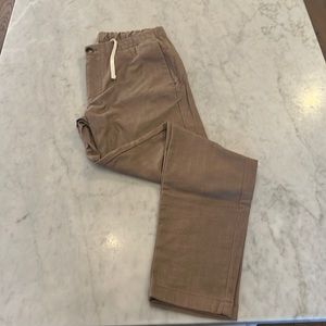 Bonobos drawstring casual pants, khaki, tweed, size medium